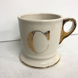 Anthropologie Monogram “C” Retro Mug Coffee Cup